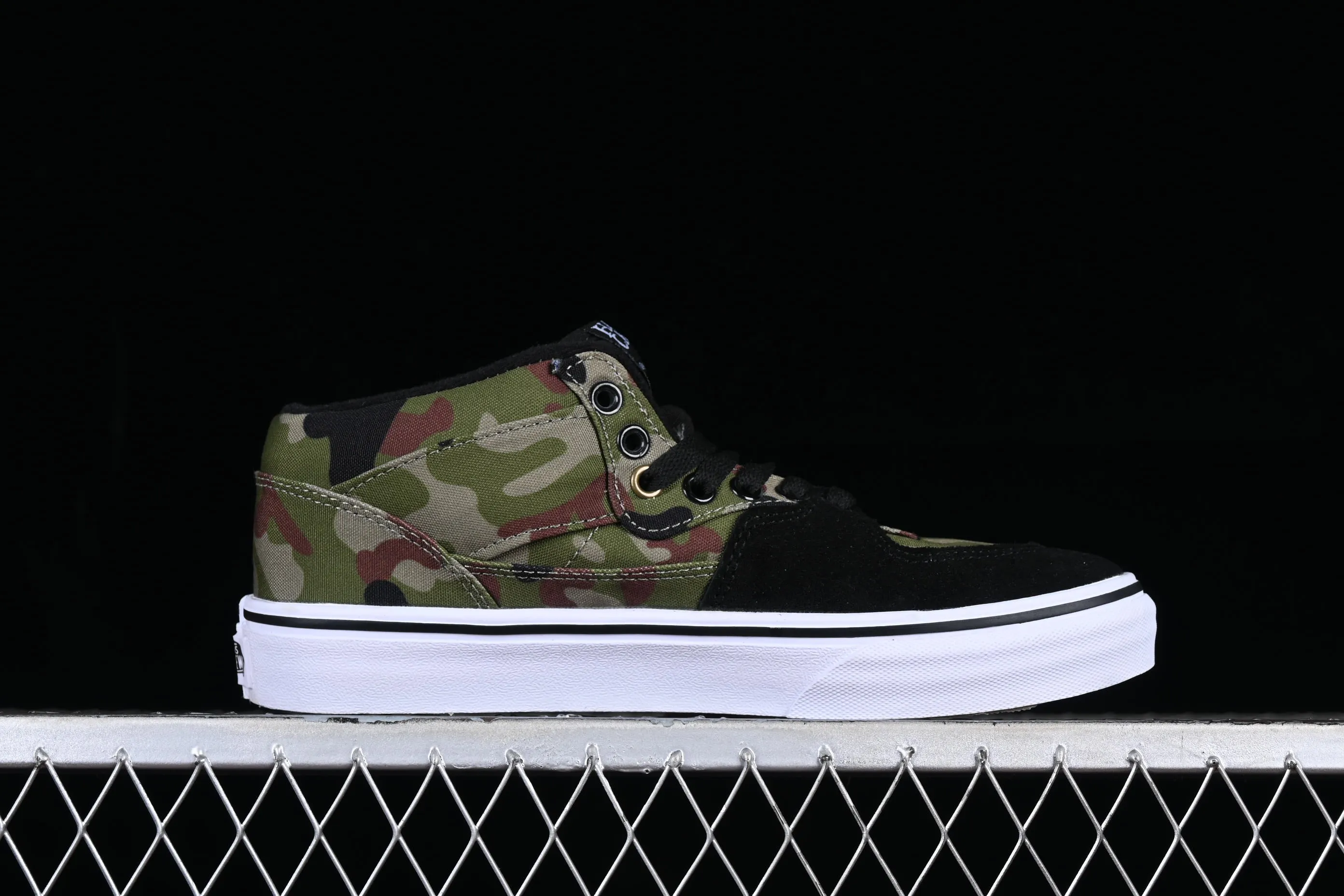 All categories Vans Vans series Vans Mid Vans Half Cab LX black and green camouflage retro casual skateboard shoes VN-OHJ TC6D